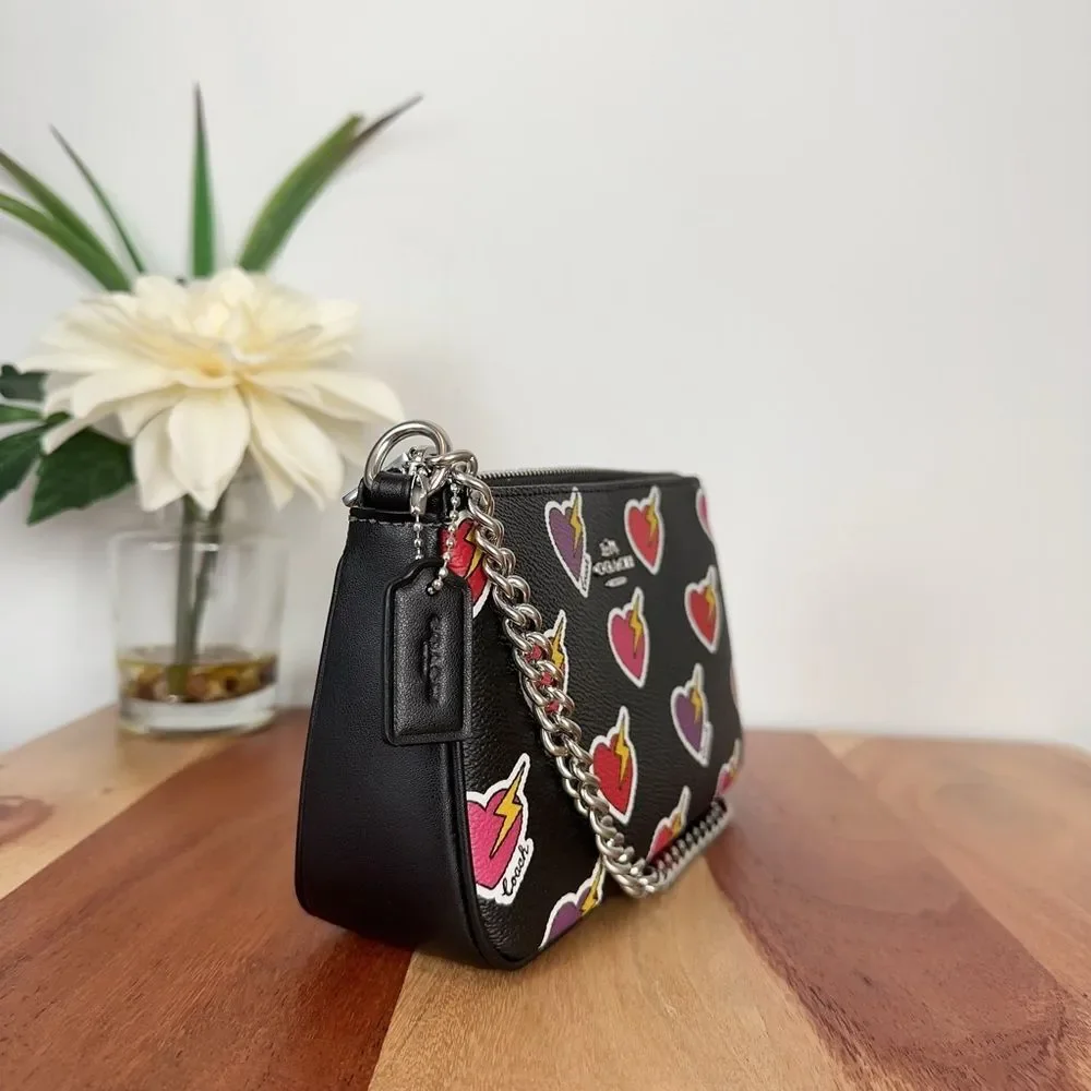 NWT Coach‎ Nolita 19 With Heart Bolt Print